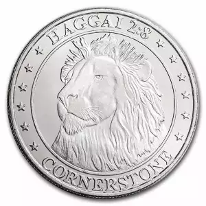 1 oz  Lions Head Haggai 2:8 Silver Round