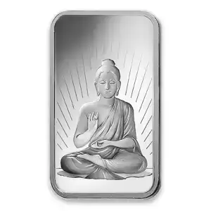 1 oz PAMP Suisse Silver Bar Faith Series: Buddha  (2)