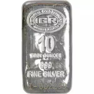  10 oz IGR Cast Silver Bar (New w/Assay)