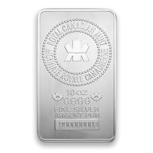 10oz Royal Canadian Mint (RCM) Silver Bar