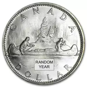 1958-1967 Canada Silver Dollar AU