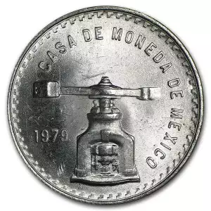 1979  Mexico 1 oz Silver Onza (Balance Scale) Vintage Coin (In Capsule)