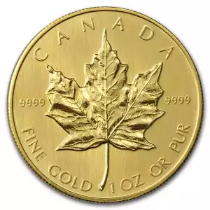 1985 1 oz Gold Canadian Maple Leaf