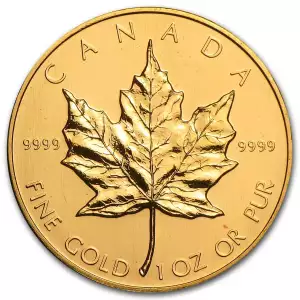 1988 1 oz Gold Canadian Maple Leaf