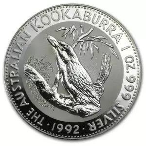 1992 1oz Australian Perth Mint Silver Kookaburra