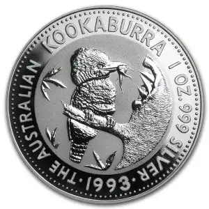 1993 1oz Australian Perth Mint Silver Kookaburra