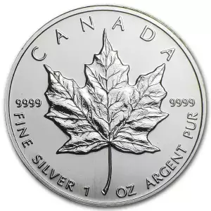 1997 1 oz Silver Canadian Maple Leaf BU