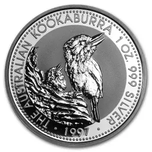 1997 1oz Australian Perth Mint Silver Kookaburra