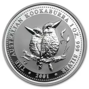 2001 1oz Australian Perth Mint Silver Kookaburra