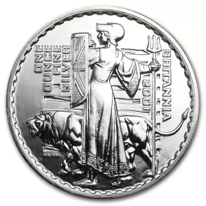 2001 Great Britain 1 oz Silver Britannia