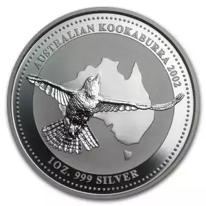 2002 1oz Australian Perth Mint Silver Kookaburra