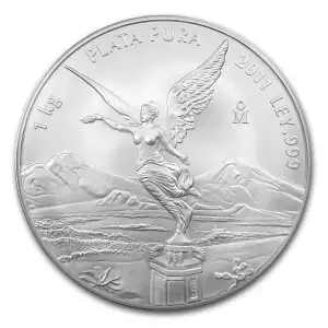 2011 Mexico 1 Kilo Silver Libertad Coin BU (In Capsule)