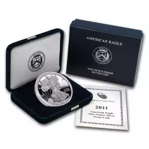 2011-W 1 oz Proof American Silver Eagle (w/Box & COA)