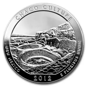 2012 5 oz Silver America the Beautiful Chaco Culture National Park