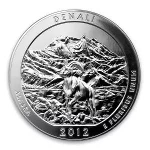 2012 5 oz Silver America the Beautiful Denali National Park