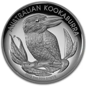 2012 Australia 1 oz Silver High Relief Kookaburra Proof Coin (In Capsule)