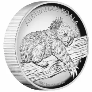 2012 Australia 1 oz Silver Koala High Relief Proof Coin (In Capsule) (2)