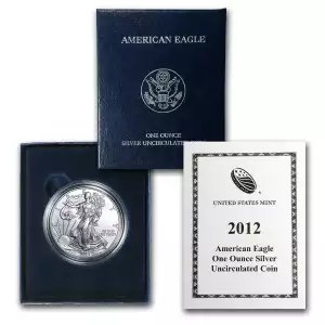 2012-W 1 oz Burnished American Silver Eagle (w/Box & COA)