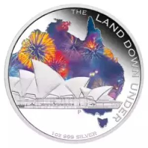 2013 Australia The Land Down Under Sydney Opera House Proof Coin (In Capsule)