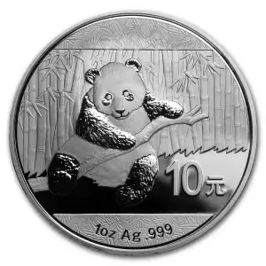 2014 1 oz Chinese Silver Panda BU Coin