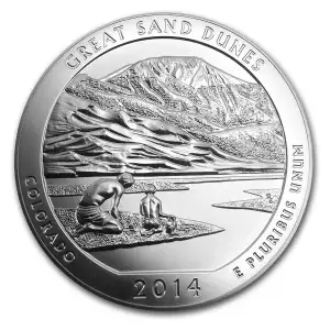 2014 5 oz Silver Silver America the Beautifu Great Sand Dunes National Park (3)