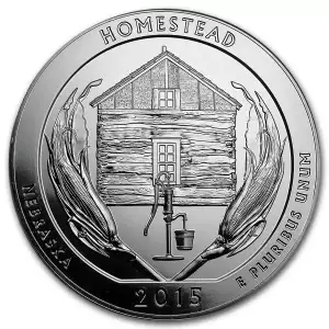 2015 5 oz Silver America the Beautiful Homestead National Park (3)