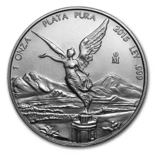 2015 Mexico 1 oz Silver Libertad BU Coin (In Capsule)