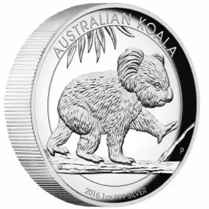 2016 Australia 1 oz Silver Koala High Relief Proof Coin (In Capsule)