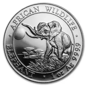 2016 Somalia 1 oz Silver Elephant