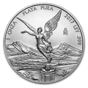 2017 Mexico 1 oz Silver Libertad BU Coin (In Capsule)