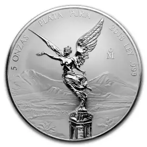 2018 Mexico 5 oz Silver Reverse Proof Libertad Coin (2)