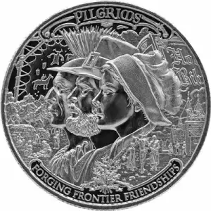 2020 Frontiers 1 oz Silver Round - Pilgrims  (2)