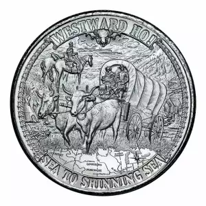 2020 Frontiers Westward Ho! 1 oz Silver Round - Sea to Shining Sea (2)