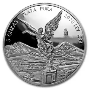 2020 Mexico 5 oz Silver Proof Libertad Coin