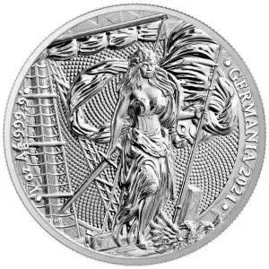 2021 1 oz  Lady Germania Silver Round BU