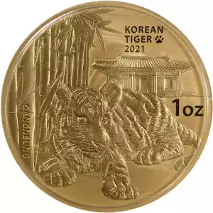 2021 1 oz South Korean Gold Tiger BU (w/Box & COA)