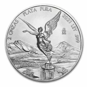 2021 Mexico 2 oz Silver Libertad BU Coin (In Capsule) (3)