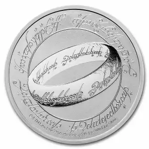 2021 Niue 1 oz Silver $2 Lord Of The Rings: The One Ring  (In Capsule)