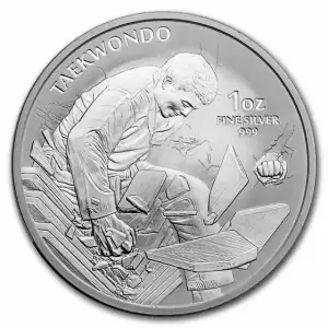 2021 South Korea 1 oz Silver K-Series Taekwondo BU