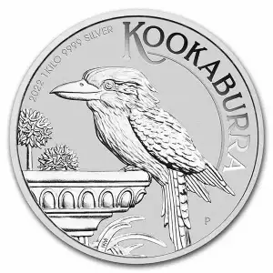 2022 Australia 1 Kilo Silver kookaburra BU Coin (In Capsule)