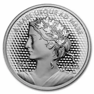 2022 Canada 5 oz  Silver  Pulsating $50 Peace Dollar  UHR  Proof Coin