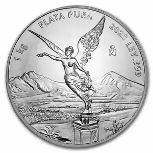 2022 Mexico 1 Kilo Silver Libertad BU (In Capsule)