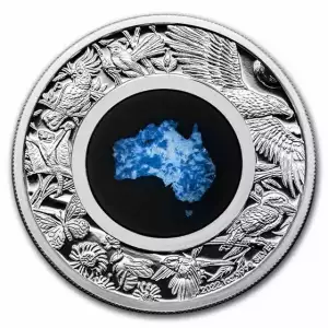 2022 P Australian 1 oz Silver Blue Lepidolite Great Southern Land Proof Coin