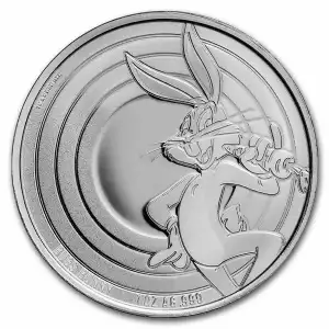 2022 Samoa 1 oz Silver Looney Tunes Bugs Bunny BU Coin  (In Capsule)