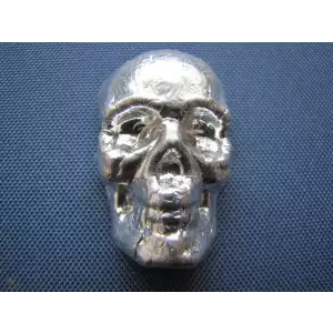 Custom YPS 5 oz Silver Hand Poured Skull #194