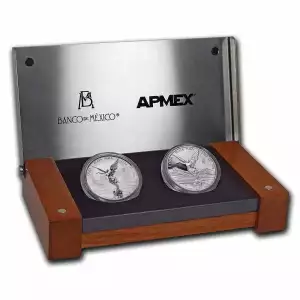  Limited Edition 2022 Mexico 2-Coin Silver Libertad Proof/Reverse Proof Set