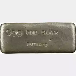 Rare 2.53 oz Vintage PMTARCO Hand Poured Silver Bar (Ingot)