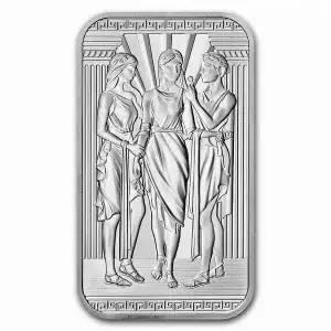 The Royal Mint : Three Graces 1 oz Silver Bar