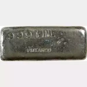 Vintage 2.16 oz PMTARCO Hand Poured Silver Ingot (Bar)