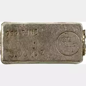 Vintage 5 oz DHF 'David H. Fell' Silver Ingot/Bar